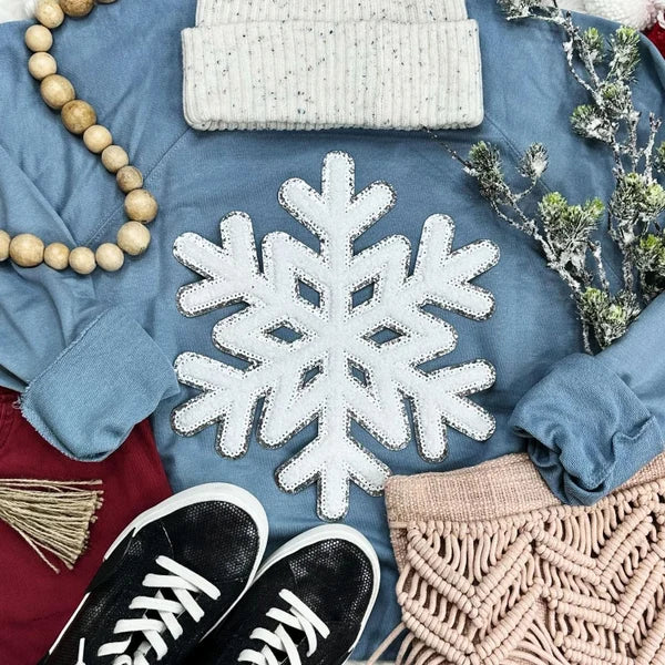 Snowflake Chenille Patch