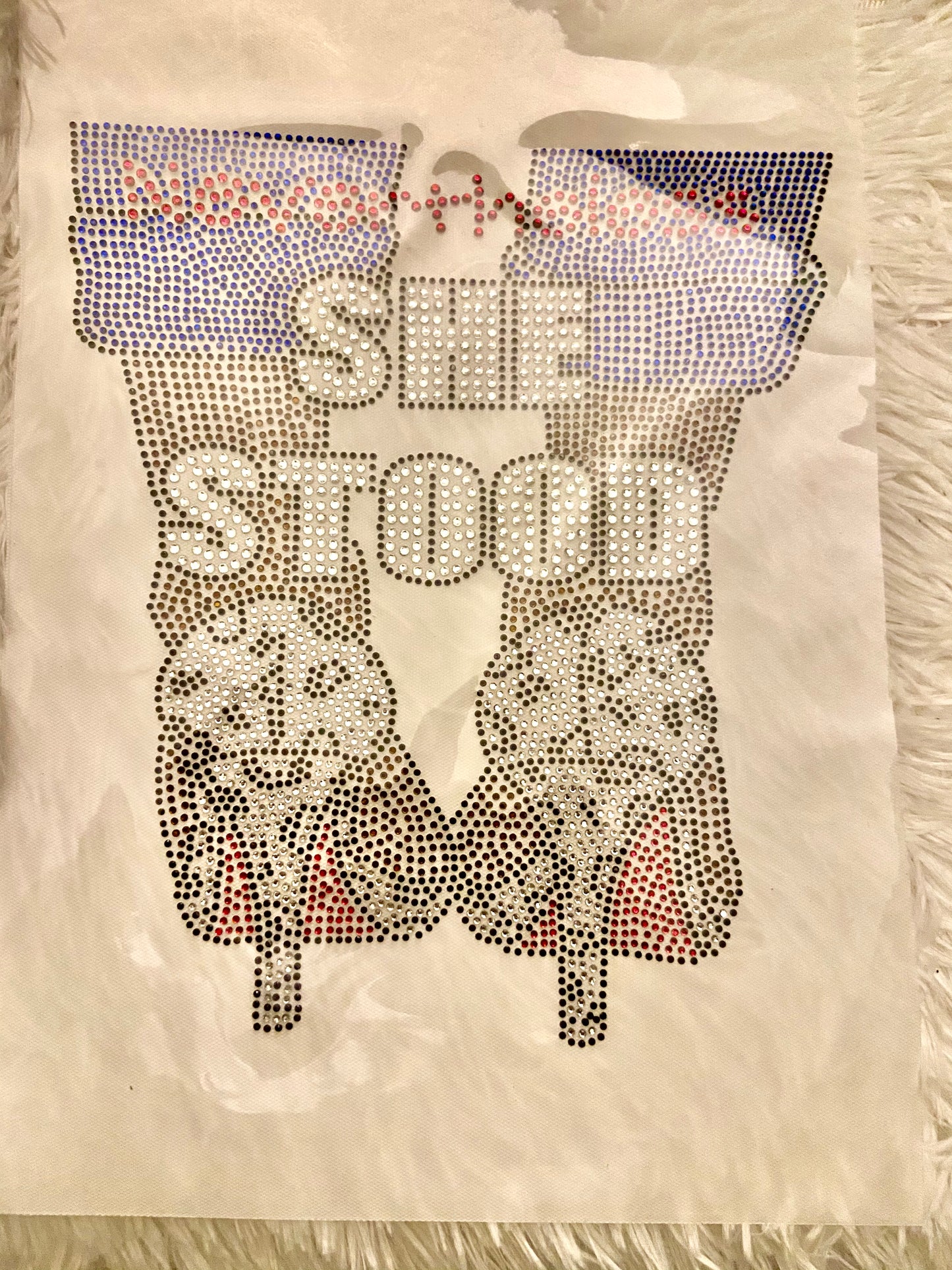 Rhinestone Transfers - "Nevertheless She Stood"