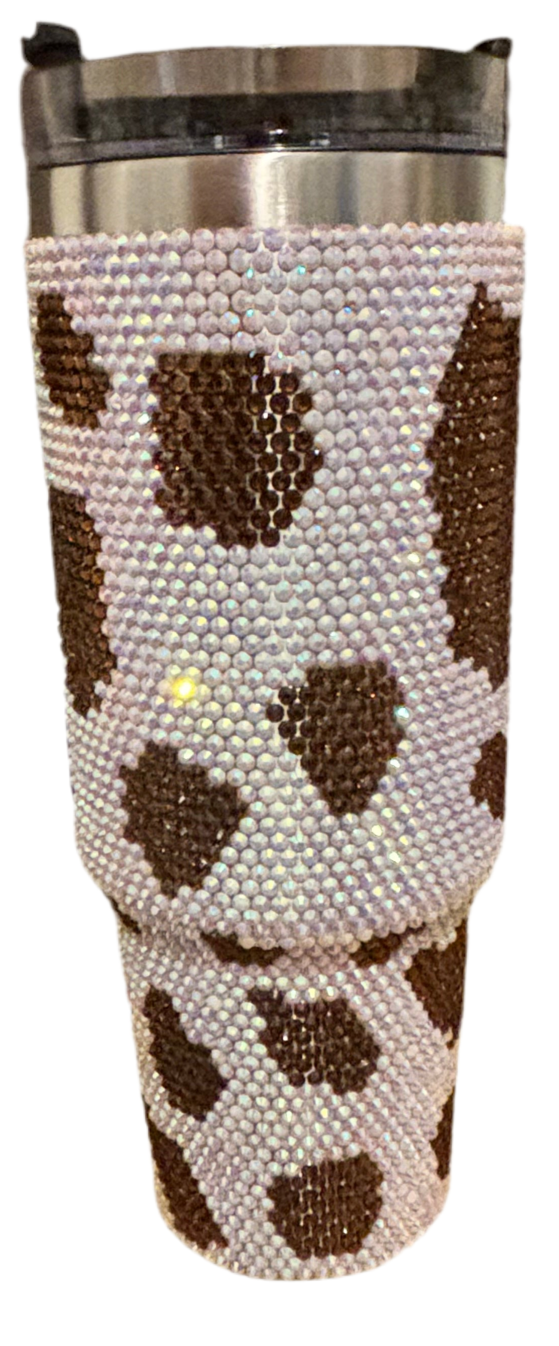 40 0z Cow Rhinestone Tumbler