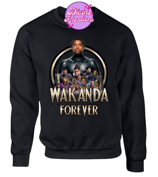 DTF TRANSFER  Wakanda Forever Gold